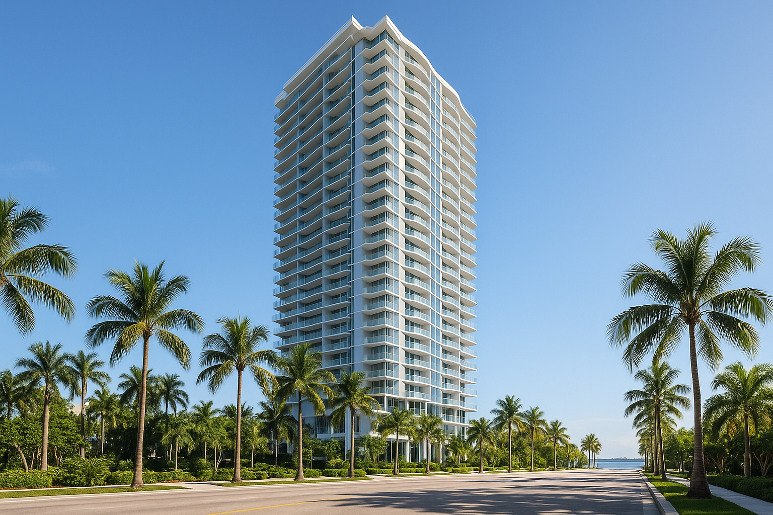 1BR rental in Miami — Edgewater — 1BR with bay-front balcony